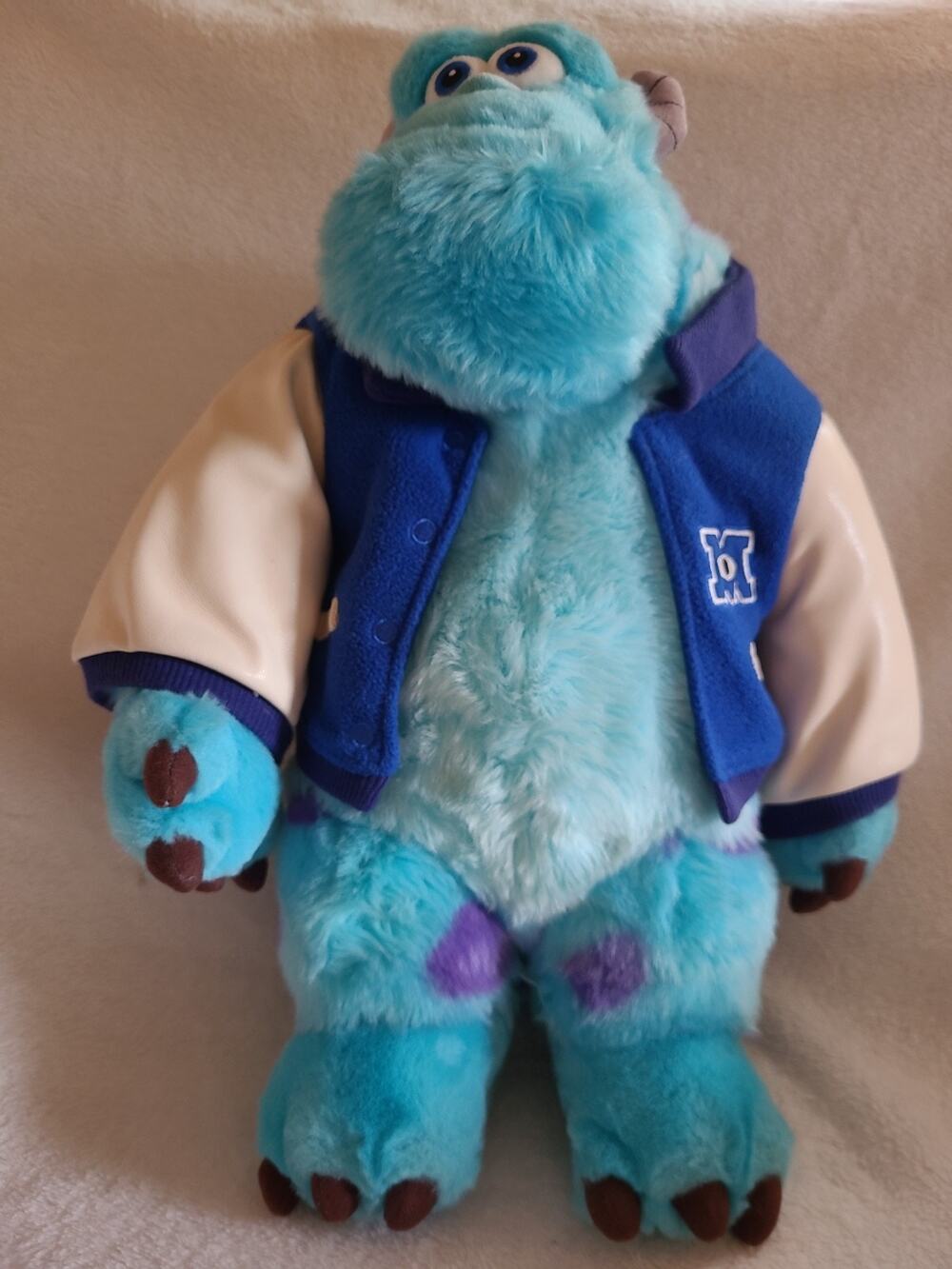Monsters Inc Sulley Plush Letterman Varsity Jacket Monsters University Disney